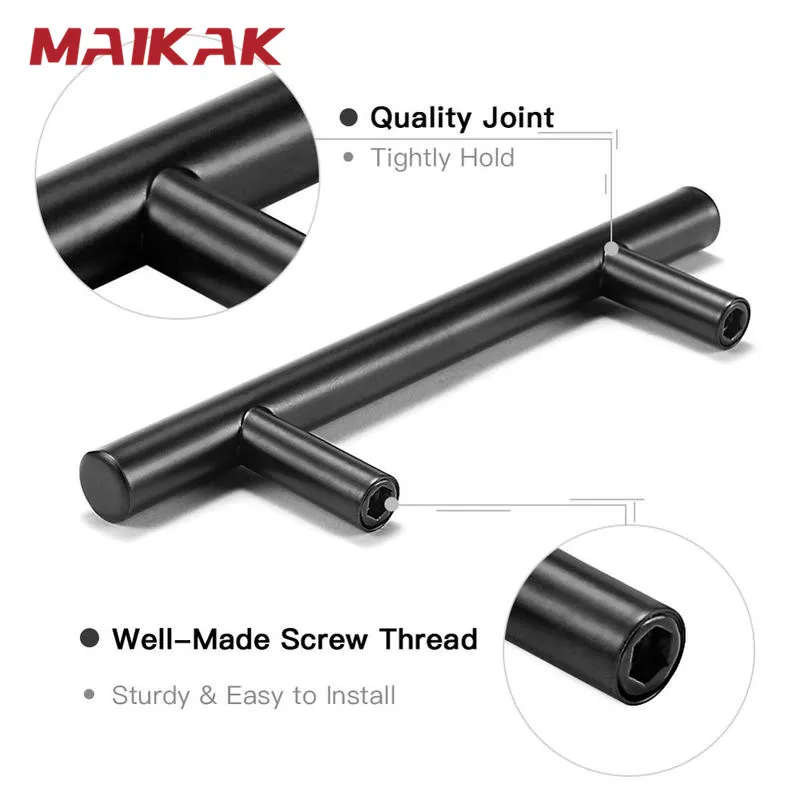 검은 황금 찬장 손잡이 닦았 스테인레스 스틸 주방 캐비닛 도어 손잡이 가구 서랍 당겨 하드웨어 당겨 바 핸들