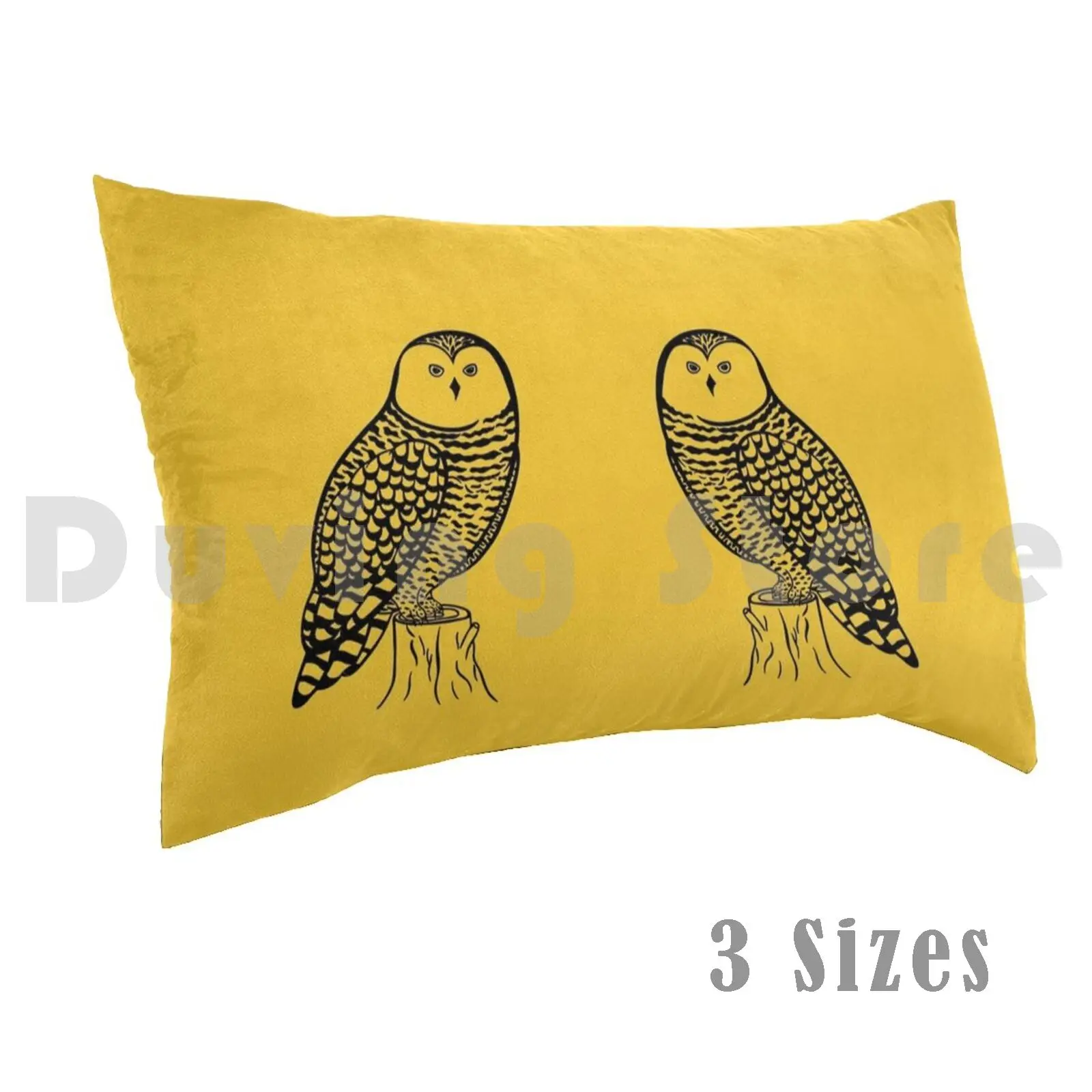 

Pillowcase Snowy Owls In Love ( On Yellow ) 2108 Snowy Owl Snowy Owls Bird Birds Owl Owl Bubo