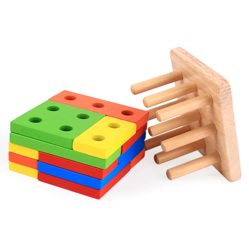 Brinquedos Montessori Brinquedos Educativos Matemática De Madeira para Crianças Aprendizagem Precoce Melhora a Inteligência das Crianças Formas Geométricas Correspondência