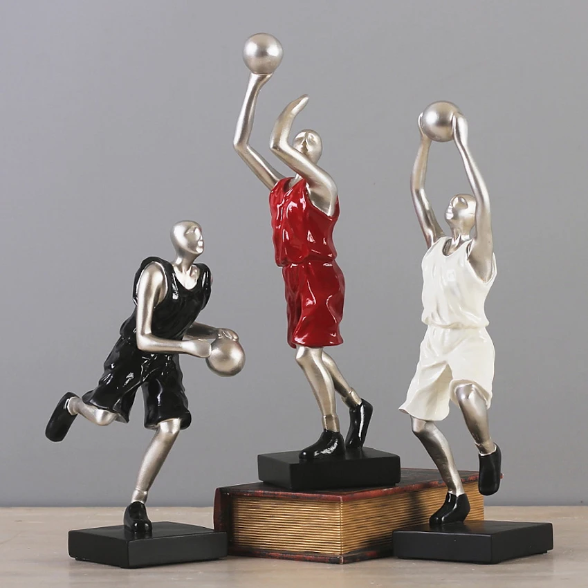 

Resin Basketball Players Garden Figurines and Miniatures, Modern Furnishing Articles, Creative Home Decor Accessories, Fashion