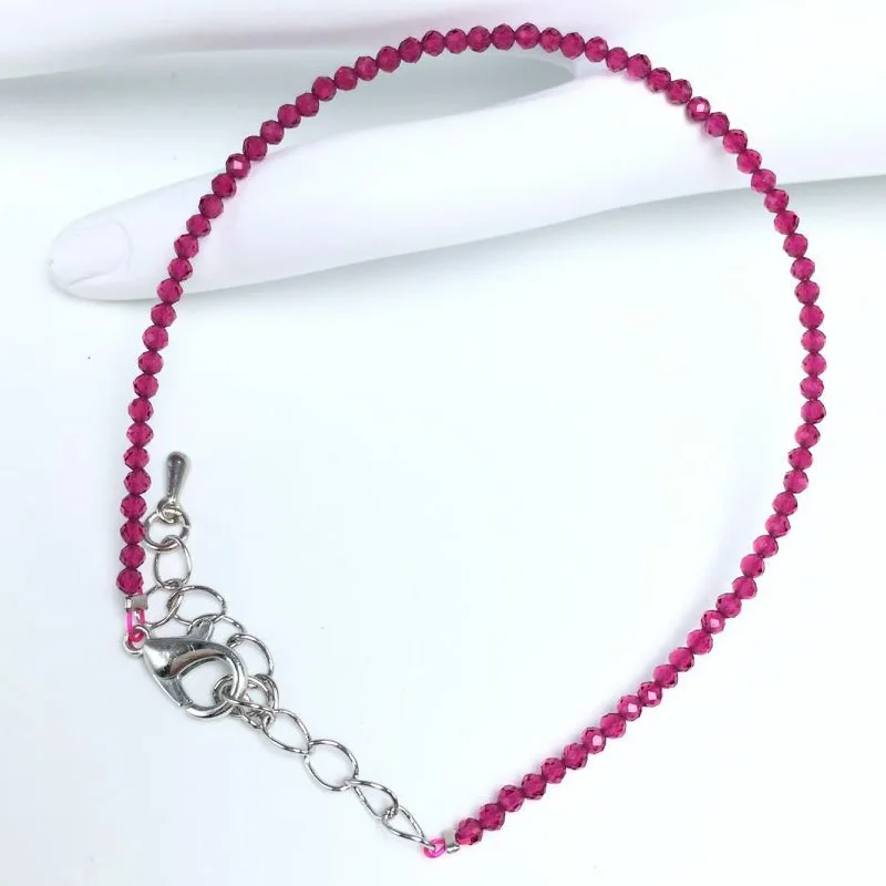 Naturstein Rosenquarz Amethyst 2/3/4mm Kleine Runde Steine Armband Mini-Armband Geeignet als Geschenk für Männer und Frauen – Detail 35