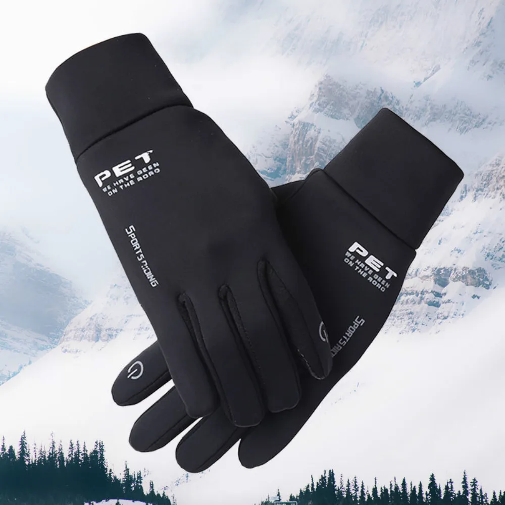 Gants imperméables coordonnants pour hommes et femmes, écran tactile, conduite, moto, ski, chaud, sourire, coupe-vent, sports de plein air, hiver