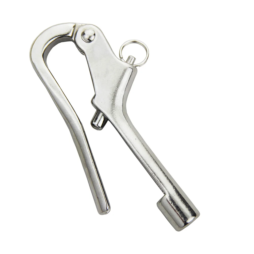 New 3''/ 4''/ 5'' Openable Pelican Hooks Shackle 316 Stainless Steel Quick Release Hand Rail Guardrails Sup Board Accessories