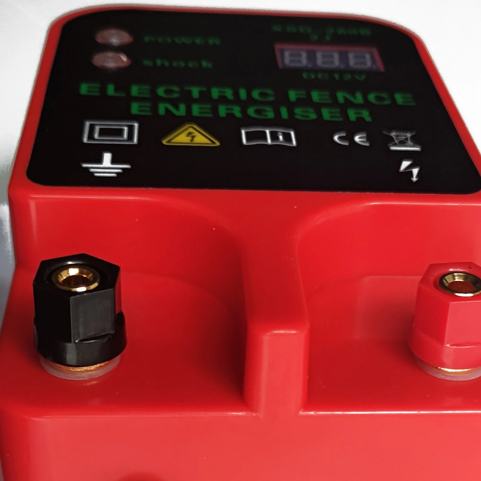 Electric Fence Energizer 10KM Livestock  High Voltage Pulse Controller High-decibel Alarm Waterproof LCD Voltage Display