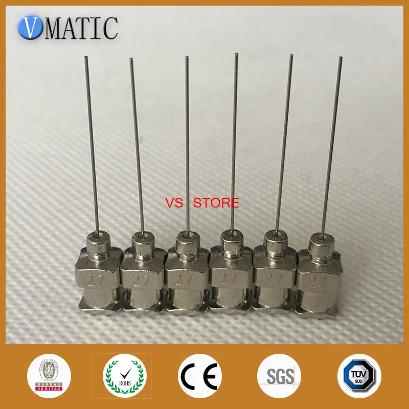 

Free Shipping Non-Sterilized 12Pcs 1 Inch 27G High Quality Stainless Steel Glue Dispenser Needles