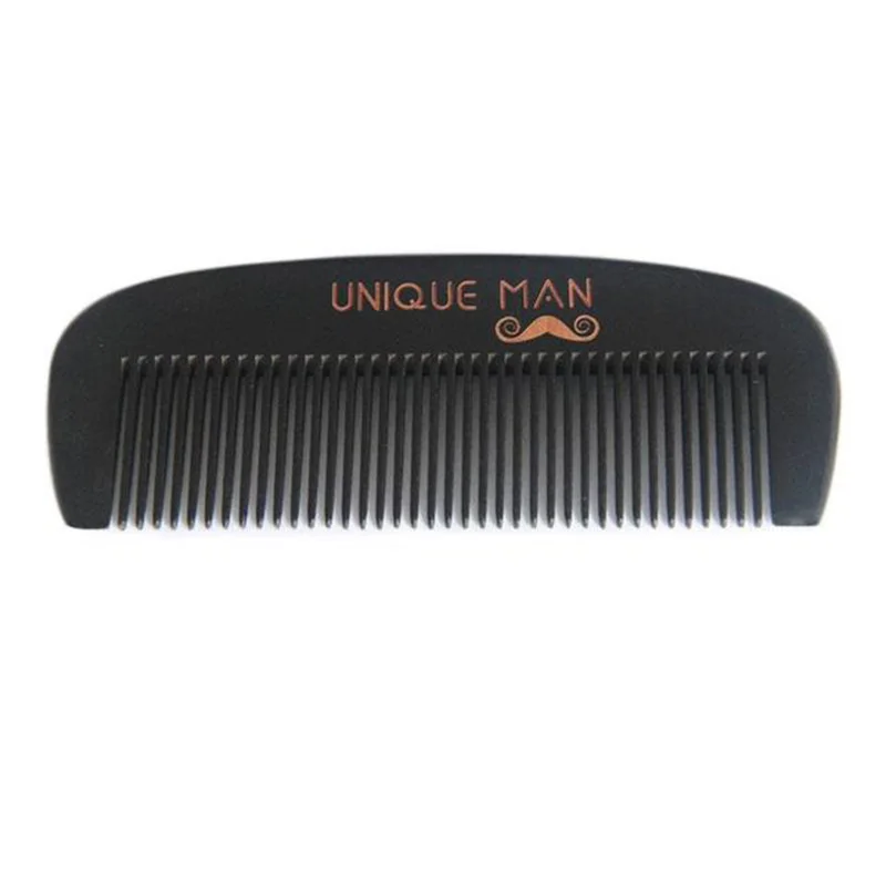 2 PC / Set Noir Peigne À Cheveux Anti-Statique Homme Peigne En Bois Humide Sec Bouclés Épais Ondulés Cheveux Raides Barbe Démêlant Peigne Pour Hommes En Gros