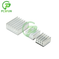 Adhesive Raspberry Pi 3 Heatsink Cooler Pure Aluminum Heat Sink Radiator For Cooling Raspberry Pi 2 B Raspberry Pi Radiator Kit