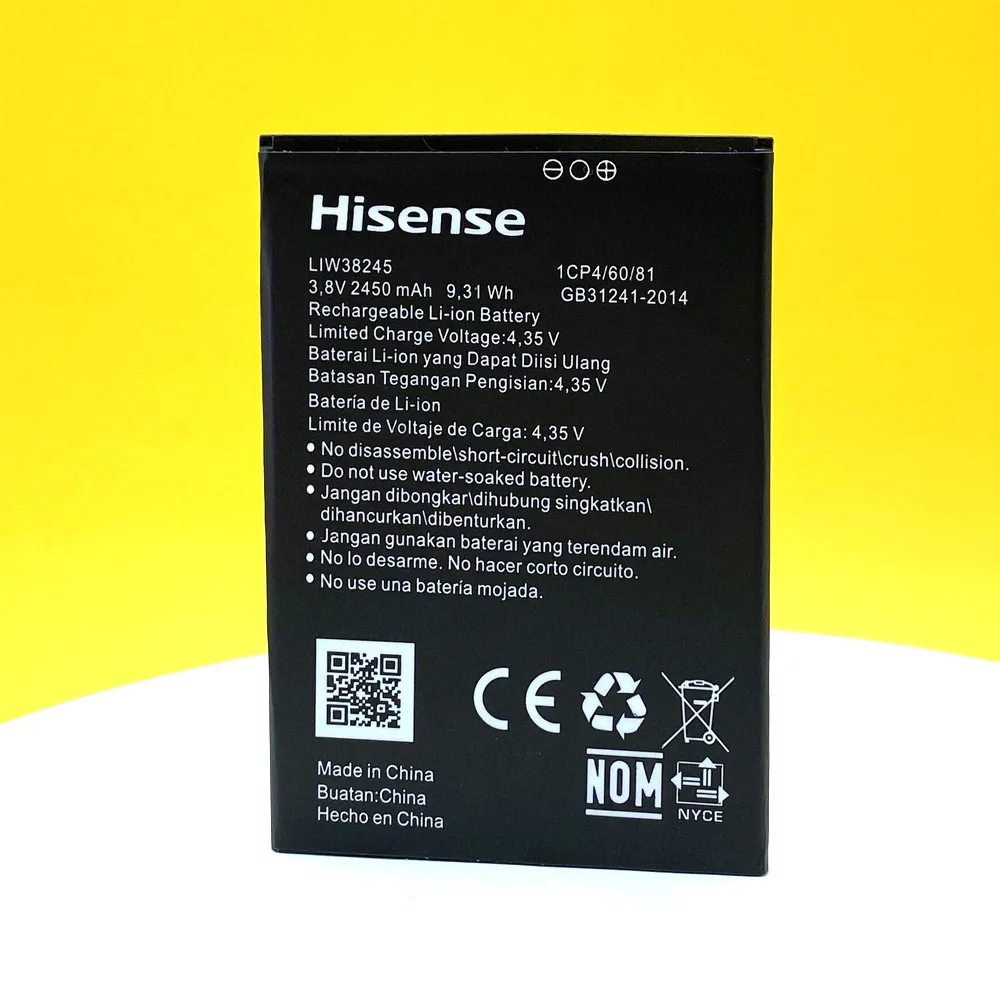 New 2450mAh LIW38245 Battery For Hisense Infinity F17 Pro F16 Smart Phone High Quality