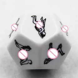 2.5cm Funny Sexy Toy for Couple Adult Sexy Game 12 Positions Dice Sexy Romance Adult Humor Erotic Make love Toys