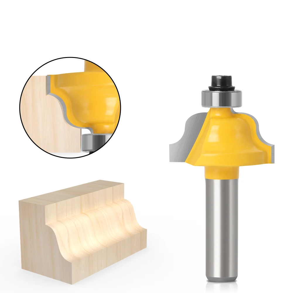 1pcs/set High Quality Cove Bit With Bearing 8mm shank Cove Edging and Molding Router Bit - 7/8\