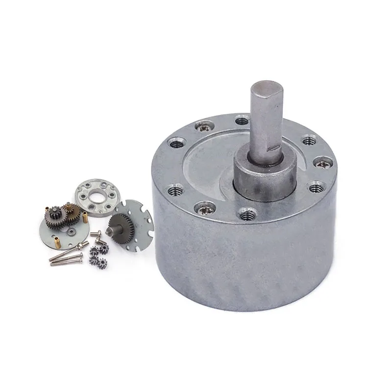 1pcs 37mm Full Metal Gearbox Turbo Worm Motor Speed Reduction Motor Speed Reducer For 550/520/3530/545/540 Motor