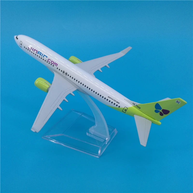 1/400 Scale 16CM B737 Airlines Airplane Aviation Model Toys Aircraft Diecast Plastic Alloy Model Gift for Children Adult