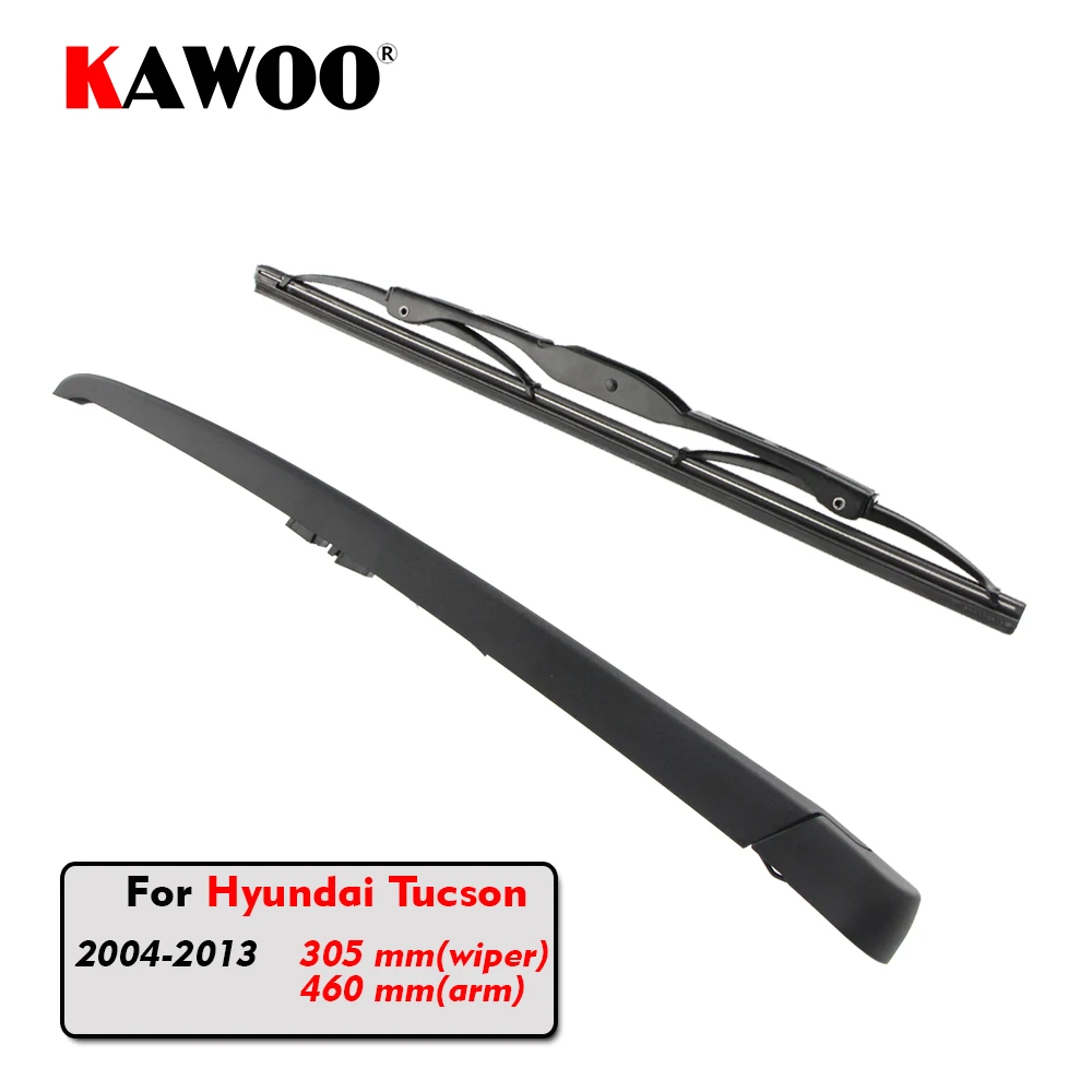 KAWOO Car Rear Wiper Blade Blades Back Window Wipers Arm For Hyundai Tucson Hatchback (2004-2013) 305mm Auto Windscreen Blade