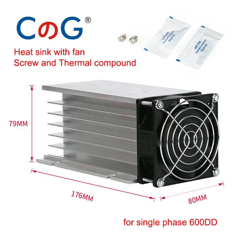 CG SSR-600DD 600A 220V 600V Big Voltage Single 1Phase JGX DC Control DC Heat Sink 3-32VDC To 5-220VDC 600A DD Solid State Relay