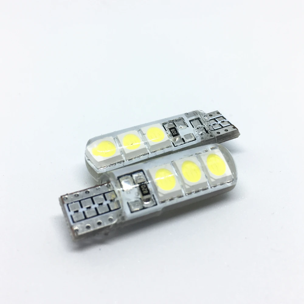 

200 шт. T10 194 2825 W5W светодиодный 6 SMD силикагель водонепроницаемый светильник для мотоцикла авто парковочная лампа силиконовая оболочка автомобильная лампа для чтения