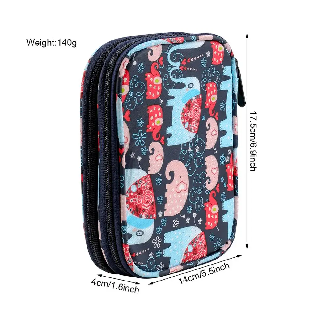 Portable Sewing Knitting Storage Bags Empty Crochet Hooks Storage Box for Knitting Needles Crochet Sewing Organizer Tools Bags