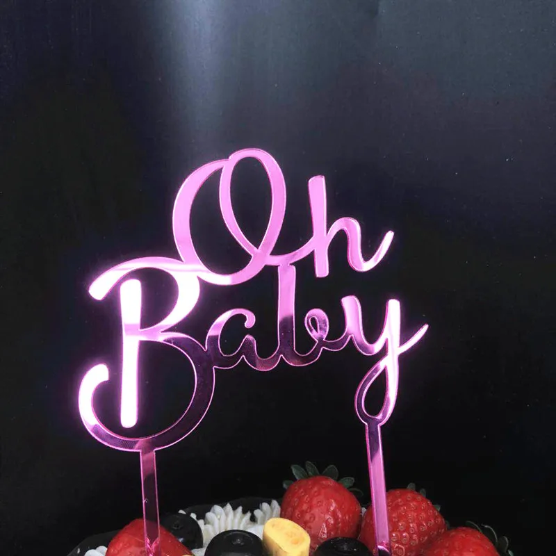 Neuer Acryl-Kuchenaufsatz in Roségold für Geburtstagspartys, Hochzeiten, Jubiläen und Baby-Erstgeburtstage - Tortendekoration – Detail 18
