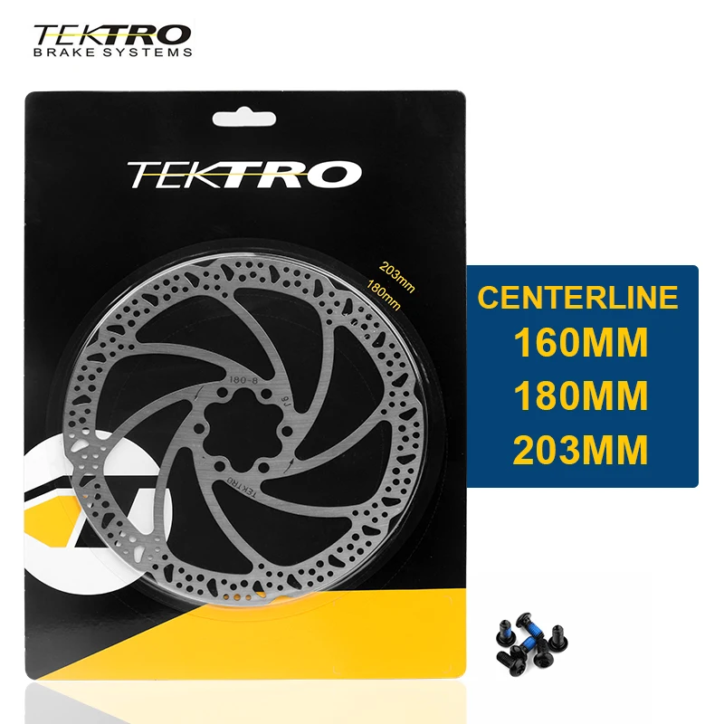 TEKTRO Bike Rotor 160/180/203mm Mountain Bicycle Hydraulic Disc Brake Rotors For MTB Road Foldable Cycling