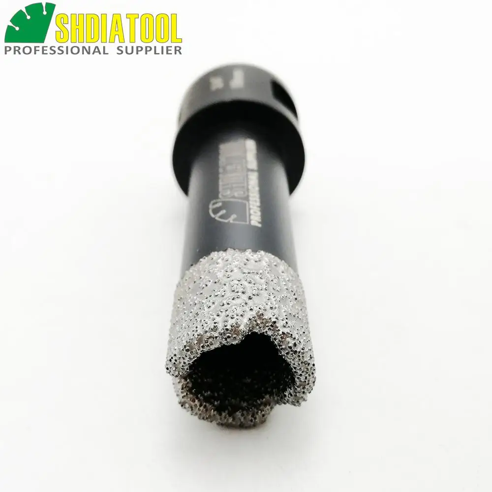 Diatool 3/4 "ВАКУУМНОЙ ПАЙКИ DIAMOND сухой бурения биты Диаметр 19 мм с 5/8-11 соединение для фарфора камень мрамор