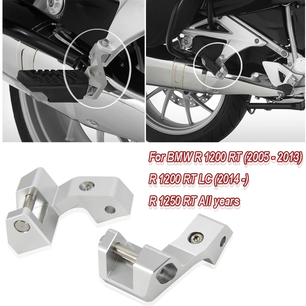 

NEW Motorcycle Passenger Footrest Foot Peg Lowering Kits For BMW R1250RT R1200RT LC R 1200 RT R 1250 RT 2022 2021 2020 2019 2018