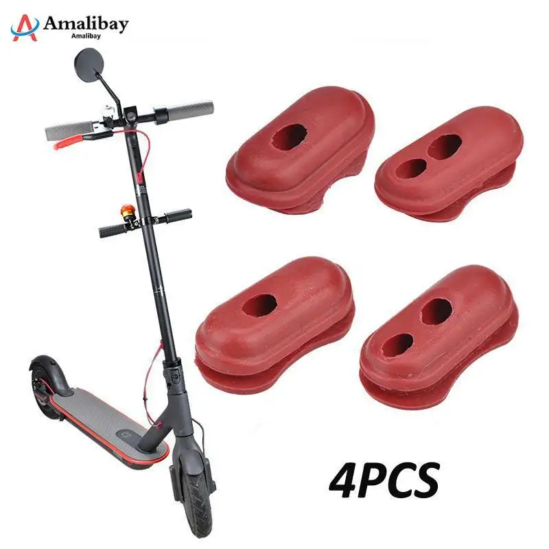 Line Hole Silicone Cap Rubber Plug for Xiaomi Mijia M365 4Pcs Case Cover Replacement M365 Parts Electric Scooter Accessories