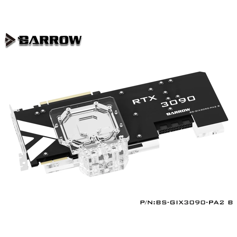 Barrow 3090 GPU Custom Water Cooling Block For Gigabyte AORUS RTX 3090 3080 XTREME Full Cover With Backplane , BS-GIX3090-PA2 B
