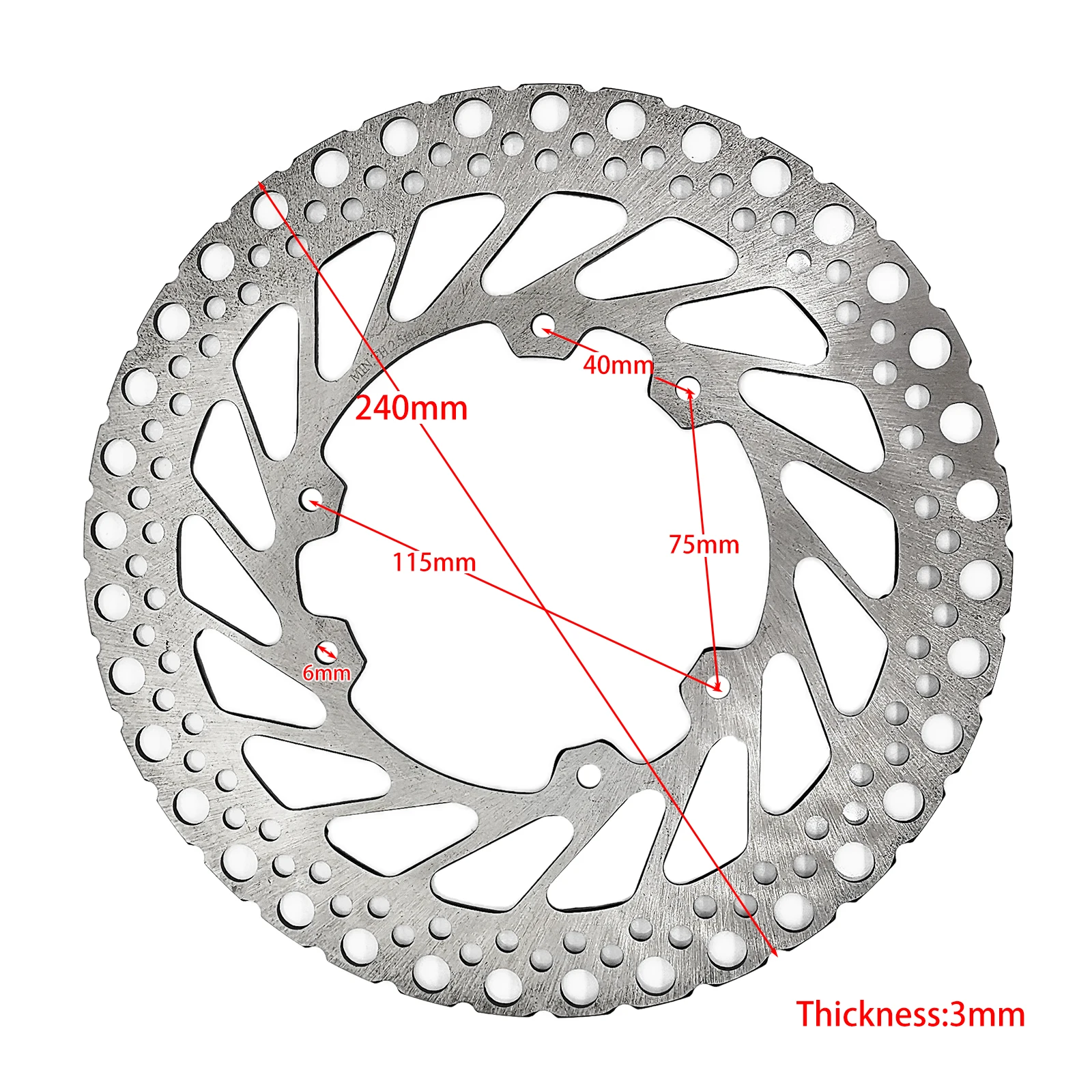 

240mm Motorcycle Brake Disc Retro Rotor Disc For HONDA CR 125 CRF 250 CRF 450 E R X 2002-2008 Front Rear Brake Disc