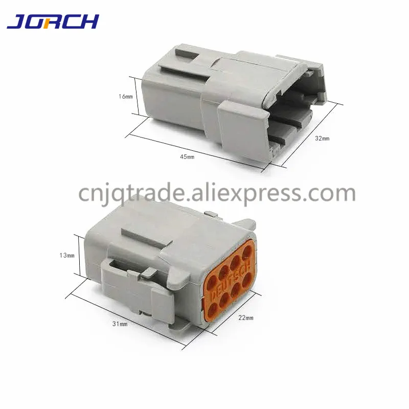 5 set 8 pin  DTM04-8P  DTM06-8S  DTM Deutsch  Female and male Waterproof Connector Automotive Connectors plug With Pins