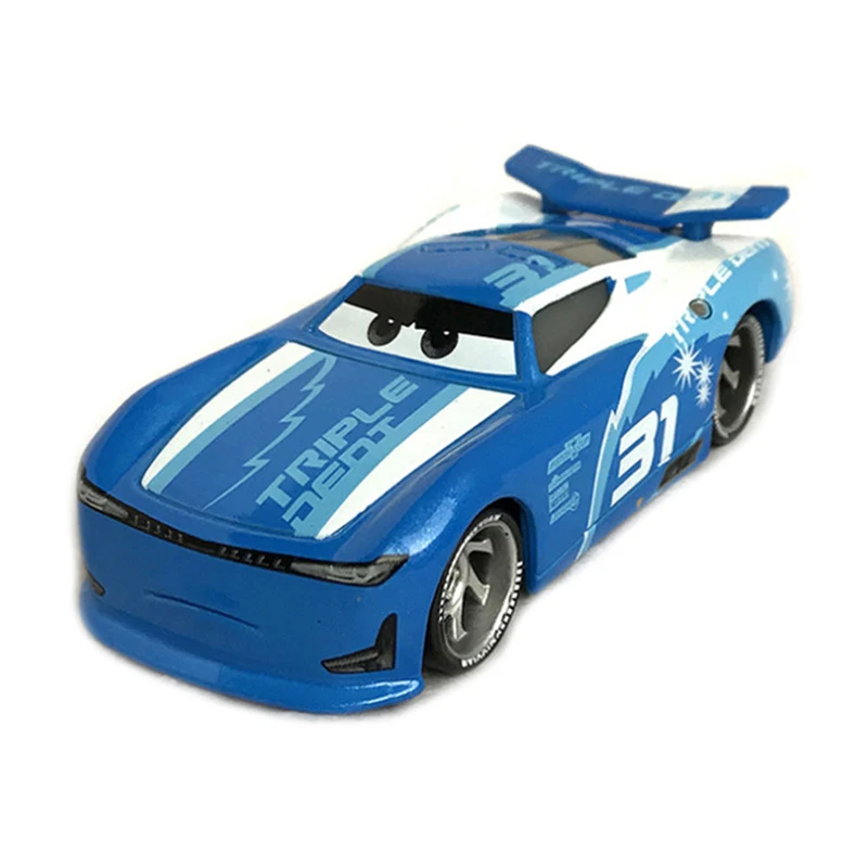 Disney Pixar Cars 2 e 3 Model Toy para Crianças Relâmpago McQueen, Mater, Xerife, Liga, Modelo de Metal, 1:55, Veículos, Presentes para Meninos