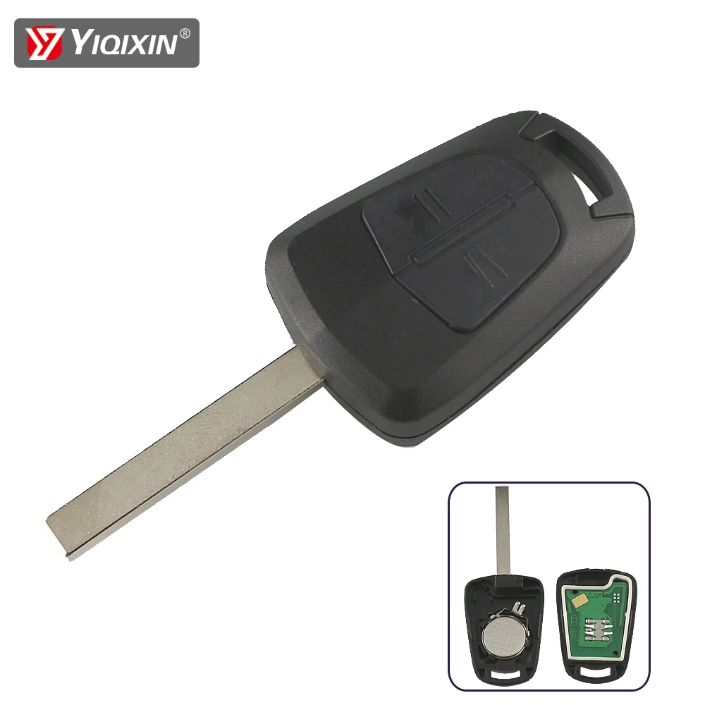 YIQIXIN 2 Button Remote Car Key For Opel Vauxhall Corsa D 2007-2012 Meriva B 2010-2013 Astra H 2004-2009 Zafira B 433Mhz PCF7941