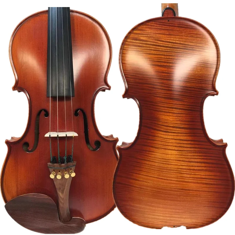 

SONG Master Strad style violin 4/4 of Concert play,Whole maple back #15040