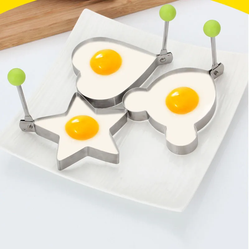 

Stainless Steel Fried Diy Breakfast Egg Pancake Shaper Omelette Mold Frying Egg Cooking Tools Kitchen Accessories Gadget Rings