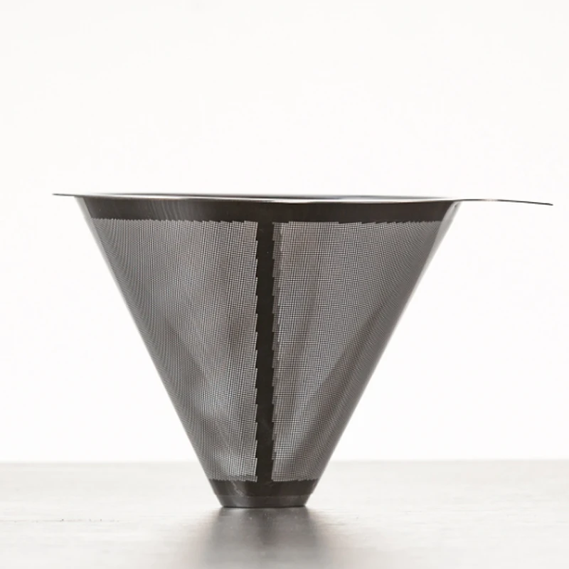 Double Layer 304 Stainless Steel Coffee Filter Holder Pour Over Coffees Dripper Mesh Coffee Tea Filter Basket Tools