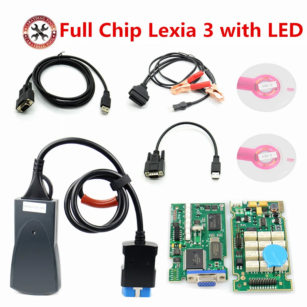 Full Chip Lexia 3 921815C Newest Diagbox V9.91 V7.83 Lexia3 P-S-A XS Evolution PP2000 V48/V25 Lexia-3 For Citroen/P-eugeot