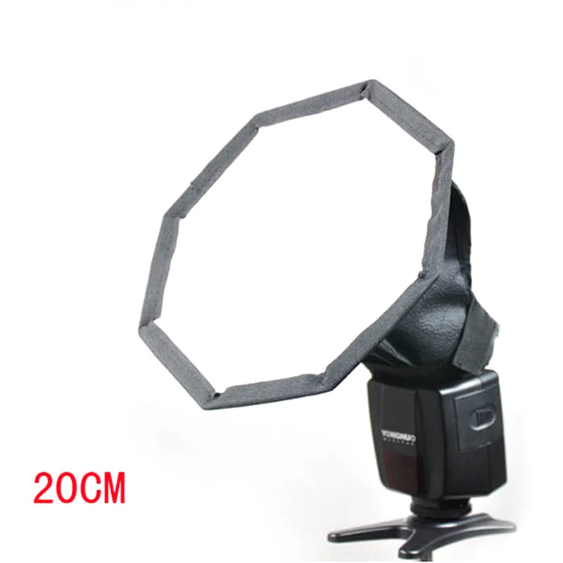 BIZOE 20cm 30cm Flash Speedlite Softbox Diffuser Photo Studio Accessories for Canon Nikon Pentax Sony