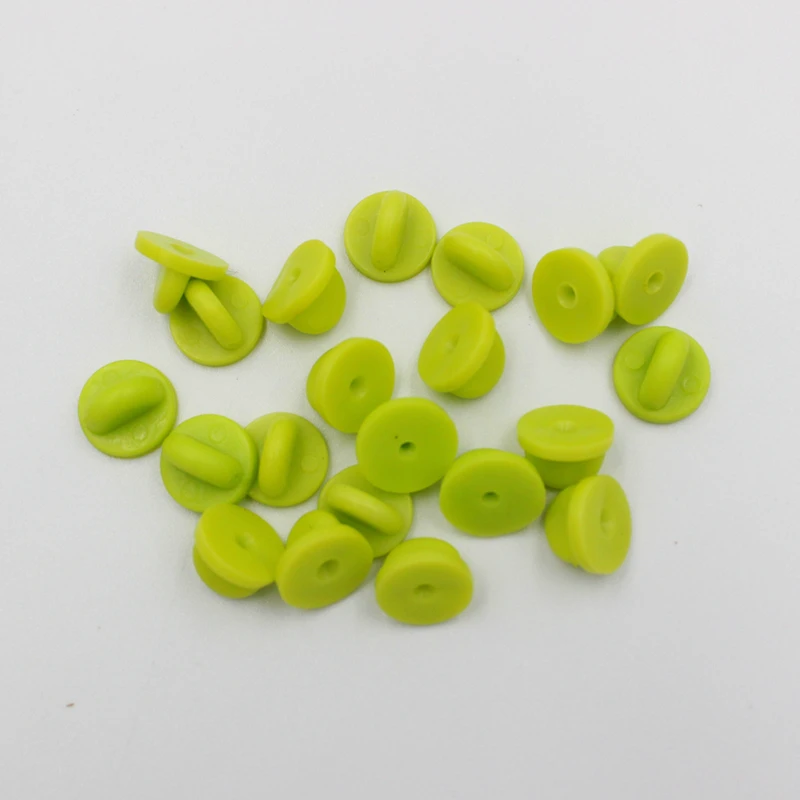 50pcs 11x8mm Rubber Pins Back Brooch Buckle Button Clasps For Butterfly Brooch Back Caps DIY Jewelry findings Accessories