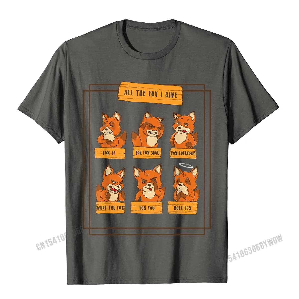 All The Fox I Give Funny No Fox Given Quotes Gift T-Shirt Camisas Men Custom T Shirt For Men Cotton T Shirt Party Hip Hop