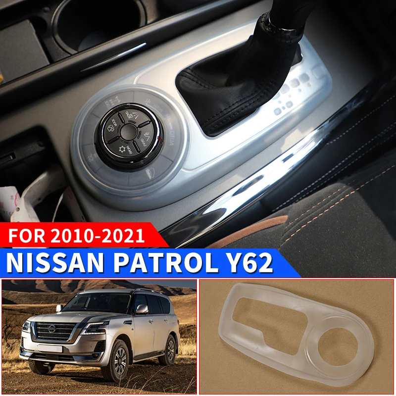 

For NISSAN PATROL Y62 Central Control Gear Dust Cover 2010-2021 Interior Decoration Modification Accessories Protective Cover