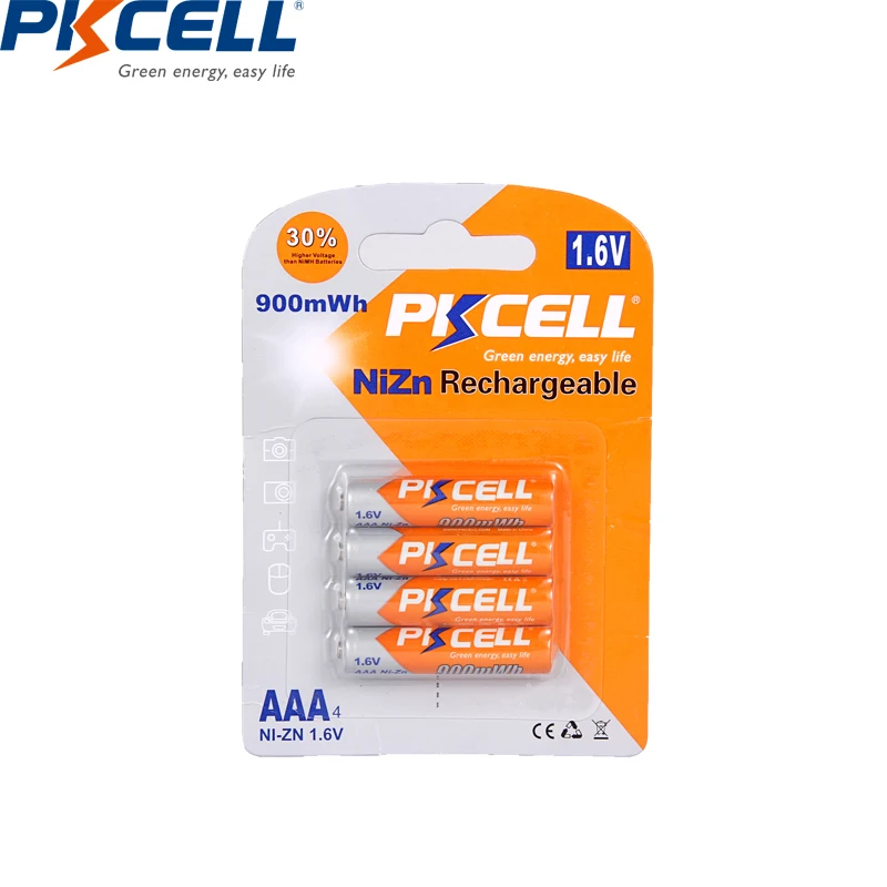 4Pcs AA 2500mWh 1.6V +4Pcs 900mWh AAA Ni-ZN Rechargeable Battery batteries+ 1Pcs Ni-Zn AA/AAA Battery Charger