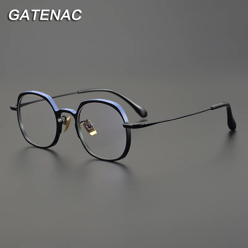 

Vintage Pure titanium Eyeglasses Frame Men Retro Myopia Prescription Optical Glasses Frame Women Luxury Designer Brand Eyewear