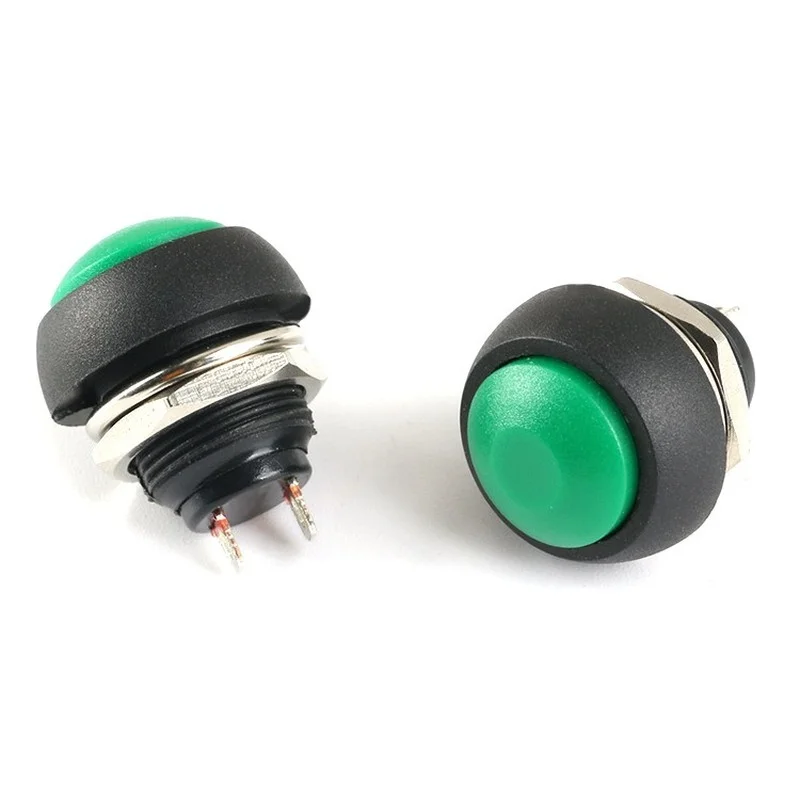 Mini Switch 12mm 1A waterproof switch pbs33b 12v momentary Push button Switch reset Non-locking pbs-33b
