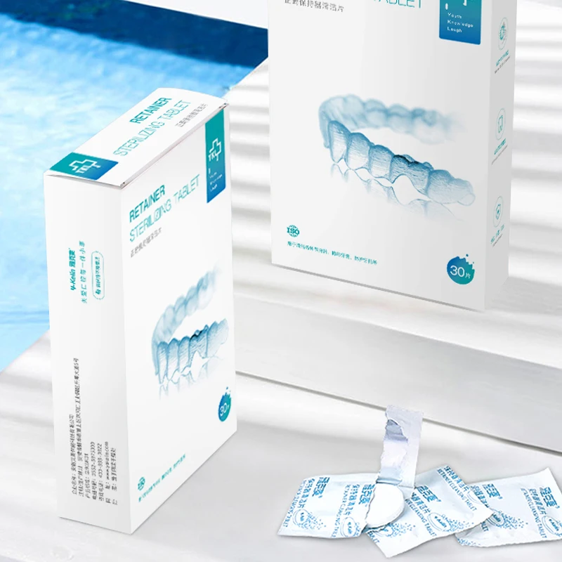 Tabletki czyszczące do protez Y-Kelin do czyszczenia protez i urządzeń dentystycznych Usuwa nieprzyjemne zapachy i przebarwienia