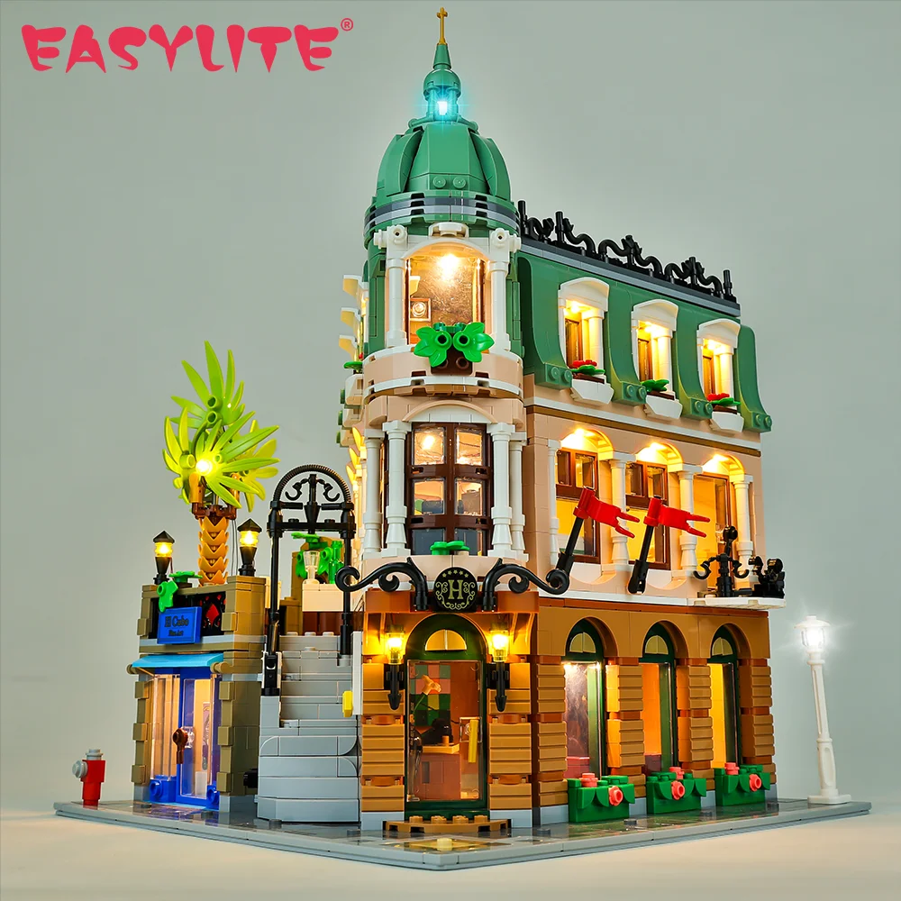 LED Light Set For Boutique Hotel 10297 Creator Expert Collectible Building Blocks Toys Christmas Gifts Bricks Lamp Kit No Model