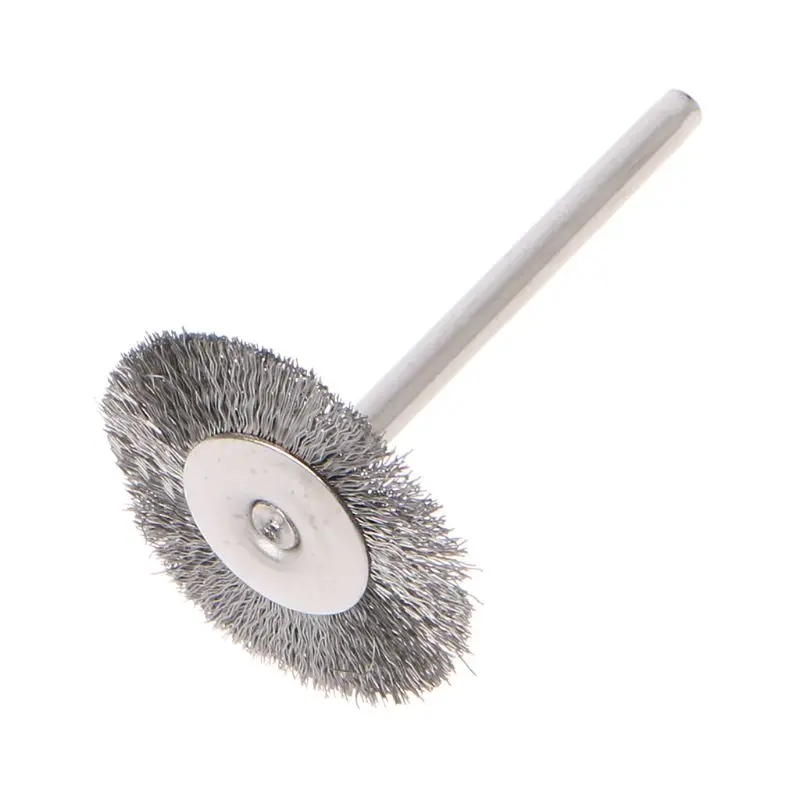 10Pcs 22mm Platinum Blade Stainless Steel Wire Wheel Brush Dremel Rotary Tool for Mini Drill Dremel Polishing Dremel Drop Ship