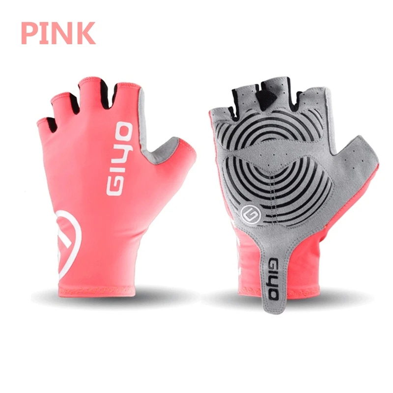 Tela de toque giyo longo meio dedos gel bicicleta esportiva luvas de ciclismo mtb bicicleta de estrada luvas de corrida de equitação mulheres homens luvas de bicicleta