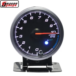 Dragon 60mm Auto Car Racing Refit Rev Counter Tachometer Engine Gauge 1 to 8 Cylinder  0-10000 RPM  Meter