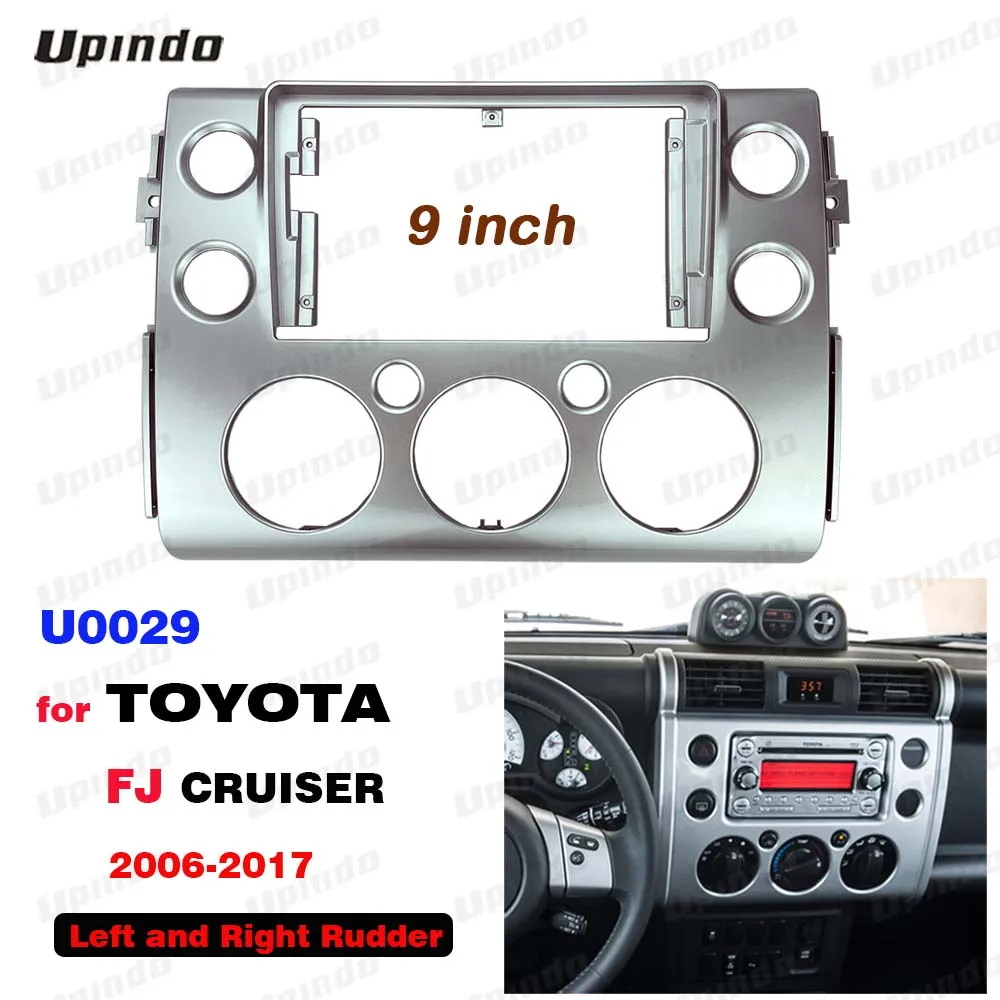 

Car Accessories 2 DIN 9 Inch Car Radio DVD GPS MP5 ABS Plastic Fascia Panel Frame for Toyota FJ Cruiser 2006-2017 Dash Trim Kit