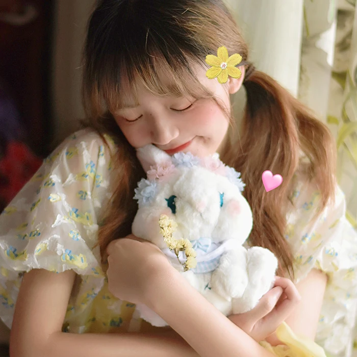 Yuri – sac à dos en peluche lapin mignon, sac à bandoulière simple, accessoires JK, cadeau pour fille, Sa DR