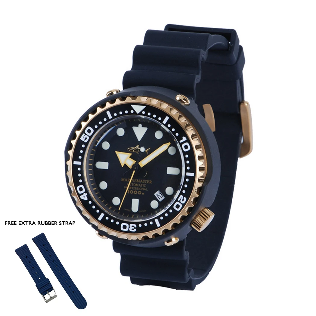 Heimdallr Mens Diver Watches Tuna Men Automatic Watch Mechanical Wristwatch Sport 1000M Waterproof C3 Luminous NH35 Sapphire