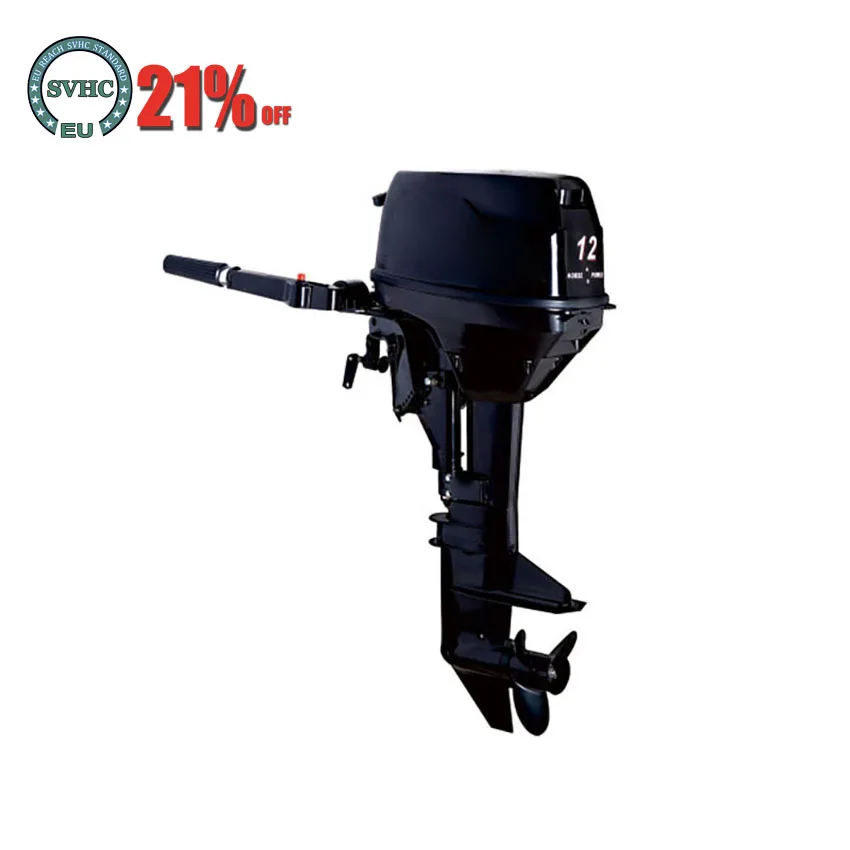 Two-Stroke 12.0HP Boat Outboard Engine Water Cooling System Outboard Motor Gasoline Fuel Motor For Inflatable Fishing Boat 8.8KW